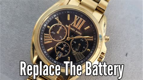 changing michael kors watch battery